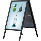 Artikelbild 1 für update displays Kundenstopper schwarz DIN A1 2 Fächer 63,7 x 80,0 x 100,5 cm, 1 St., Artikelnummer 217259