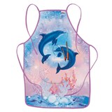 Artikelbild 1 für ROTH Mädchen Kinder Malschürze Delfine blau Einheitsgröße 1 St., Artikelnummer 581078
