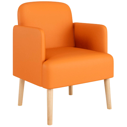 Artikelbild für meet powered by PAPERFLOW Besuchersessel Brooks FTBROSC.23.05 orange Kunstleder, 1 St., Artikelnummer 687497