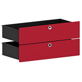 Artikelbild 1 für viasit System4 Schubladen rubinrot 75,0 x 37,5 x 37,5 cm, Artikelnummer 501707