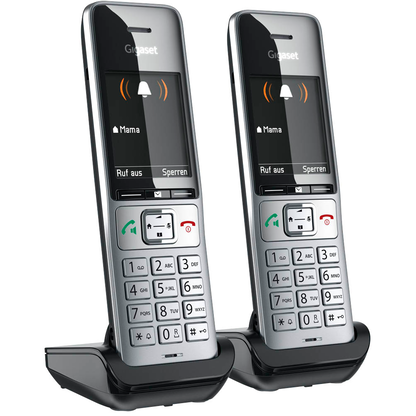 Artikelbild 2 für Gigaset COMFORT 500HX duo Zusatz-Mobilteile schwarz-silber, 2 St., Artikelnummer 719033