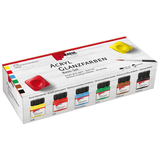 Artikelbild 1 für KREUL Glanzfarben Basis Acrylfarben farbsortiert, 6 St., Artikelnummer 115849
