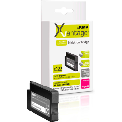Artikelbild für KMP XVantage® magenta pigmentiert Druckerpatrone kompatibel zu HP 953XL (F6U17AE), Artikelnummer 347837