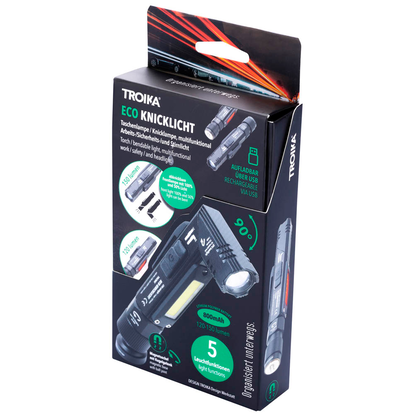 Artikelbild 2 für TROIKA® ECO KNICKLICHT LED Taschenlampe schwarz 14,2 cm, 150 Lumen, 1 St., Artikelnummer 666531