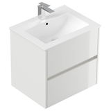 Artikelbild 1 für POSSEIK Waschbecken mit Unterschrank LIMES 60 weiß glanz 60,0 x 46,5 x 58,5 cm, Artikelnummer 667317