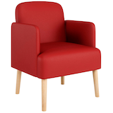 Artikelbild 1 für meet powered by PAPERFLOW Besuchersessel Brooks FTBROSC.23.18 rot Kunstleder, 1 St., Artikelnummer 687808