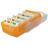 Artikelbild 1 für HAN Croco Karteikasten DIN A7 für 900 Karteikarten orange mit Deckel, Artikelnummer 687475