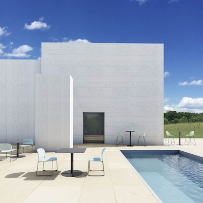 Artikelbild 2 für meet powered by PAPERFLOW Gartentisch CROSS schwarz quadratisch 80,0 x 80,0 x 75,0 cm, Artikelnummer 300667