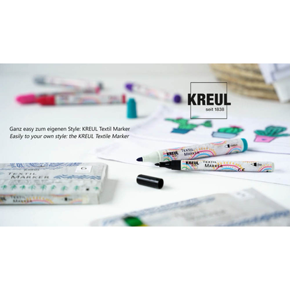 Artikelbild 5 für KREUL Junior Stoffmalfarbe farbsortiert, 18 St., Artikelnummer 115109