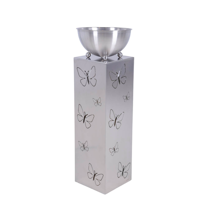 Artikelbild für Garden Pleasure Pflanzenständer FALINA Metall silber quadratisch/rund 25,0 x 75,5 cm, 1 St., Artikelnummer 544052