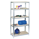 Artikelbild 1 für SZ Metall Schwerlastregal 23180-I silber 90,0 x 30,0 x 180,0 cm, Artikelnummer 146258