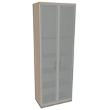 Artikelbild 1 für fm Aktenschrank Sidney, 4260267328835 akazie, Acrylglas satiniert 5 Fachböden 80,0 x 44,2 x 222,1 cm, Artikelnummer 564983