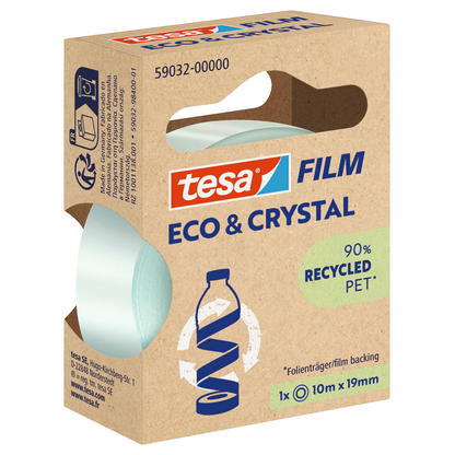 Artikelbild 2 für tesa ECO & CRYSTAL 59032 Klebefilm transparent 19,0 mm x 10,0 m 1 Rolle, Artikelnummer 176778