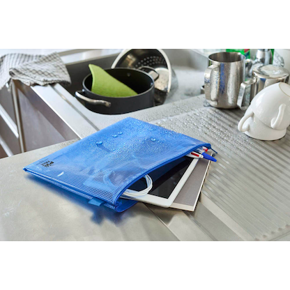 Artikelbild 3 für VELOFLEX Reißverschlussbeutel DIN A4 blau 0,26 mm, 1 St., Artikelnummer 190492