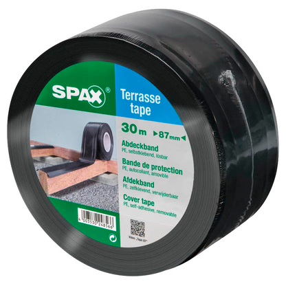 Artikelbild 2 für SPAX® Terrassen-Tape Gewebeband schwarz 87,0 mm x 30,0 m 1 St., Artikelnummer 397879