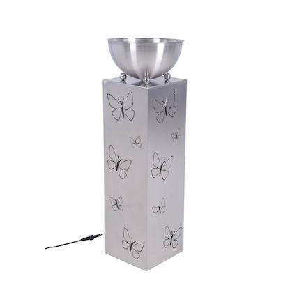 Artikelbild 3 für Garden Pleasure Pflanzenständer FALINA Metall silber quadratisch/rund 25,0 x 75,5 cm, 1 St., Artikelnummer 544052