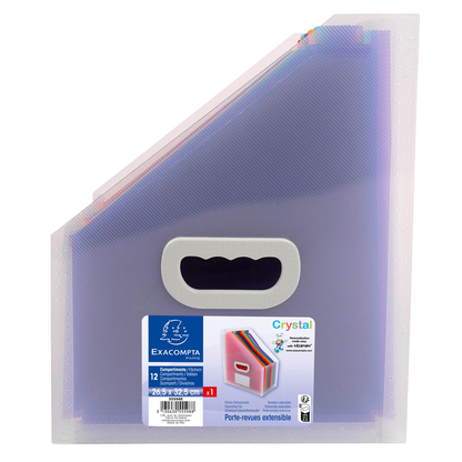 Artikelbild 3 für Exacompta Fächerstehsammler Crystal 55598E kristall Kunststoff, DIN A4, 1 St., Artikelnummer 680922