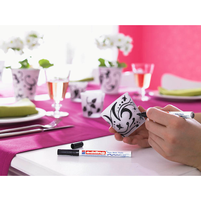 Artikelbild 6 für edding 751 creative Lackmarker schwarz 1,0 - 2,0 mm, 1 St., Artikelnummer 126169