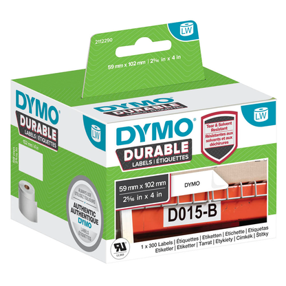 Artikelbild 2 für DYMO Etikettenrolle für Etikettendrucker 1933088 weiß, 59,0 x 102,0 mm, 1 x 300 Etiketten, Artikelnummer 288908