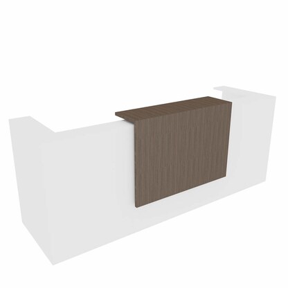 Artikelbild für Quadrifoglio Empfangstheke gerade, weiß, eukalyptus 285,0 x 88,0 x 113,0 cm, Artikelnummer 780003