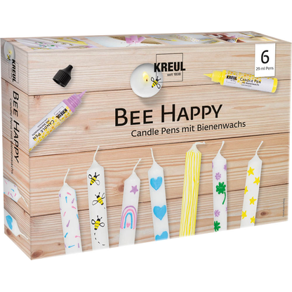 Artikelbild für KREUL Bee Happy Kerzenstifte farbsortiert, 6 St., Artikelnummer 114938