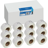 Artikelbild 1 für G&G Etikettenrollen für Etikettendrucker ersetzt DYMO S0722370/99010 weiß, 28,0 x 89,0 mm, 12 x 130 Etiketten, Artikelnummer 204408