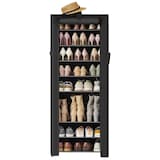 Artikelbild 1 für SONGMICS Stoffschrank, RXJ10H01 schwarz 58,0 x 28,0 x 160,0 cm, 1 St., Artikelnummer 439819