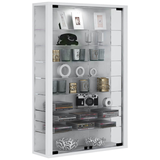 Artikelbild 1 für VCM my home Lumo Mini Vitrine weiß 8 Fachböden, Artikelnummer 781219