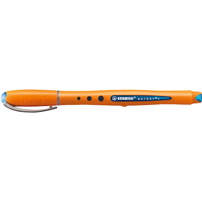 Artikelbild 2 für STABILO worker®+ Tintenroller orange 0,3 mm, Schreibfarbe: blau, 1 St., Artikelnummer 949222