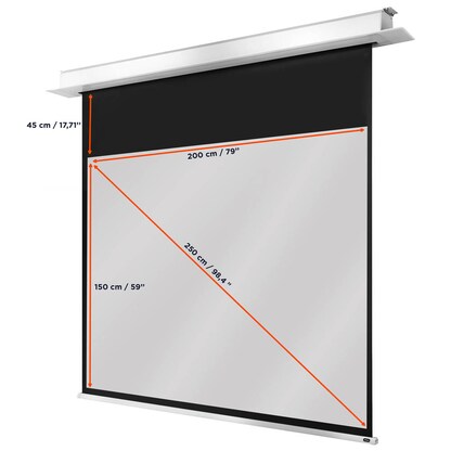 Artikelbild 2 für celexon elektrische Rolloleinwand Professional Plus 4:3, 200 x 150 cm Projektionsfläche, Artikelnummer 697221