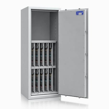 Artikelbild 3 für ISS safe4key Schlüsseltresor lichtgrau mit 560 Haken, Doppelbartschloss, 50,0 x 42,0 x 130,0 cm, 1 St., Artikelnummer 850444