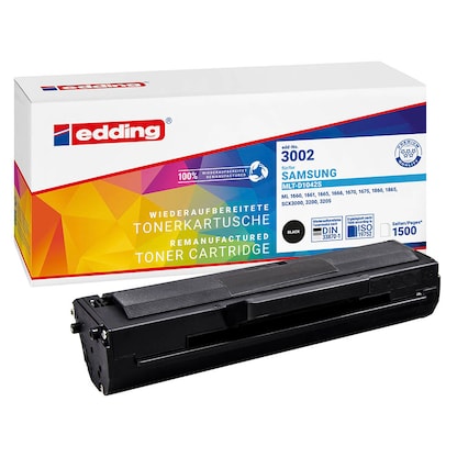 Artikelbild für edding schwarz Toner kompatibel zu SAMSUNG MLT-D1042S (SU737A), Artikelnummer 115543