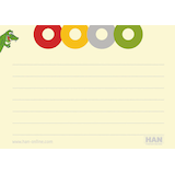 Artikelbild 1 für HAN Karteikarten DIN A7 gelb liniert, 100 St., Artikelnummer 352401