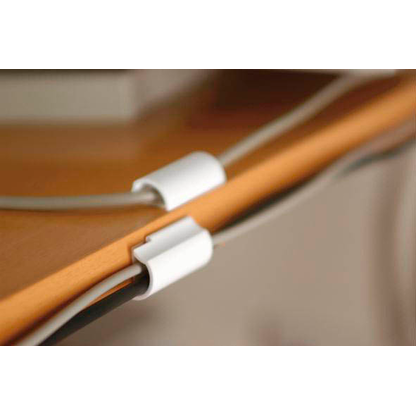 Artikelbild 3 für tesa Kabelclips Powerstrips Kabel-Clip weiß 3,6 cm x 2,1 cm, 5 St., Artikelnummer 697102