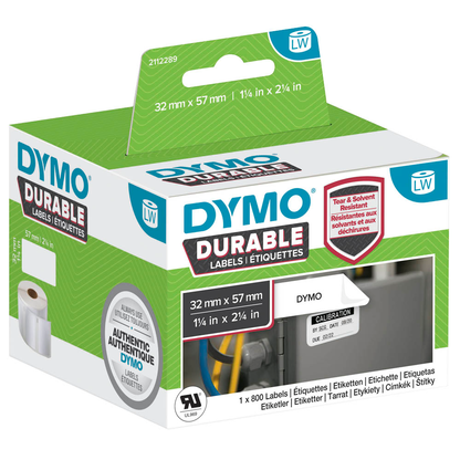 Artikelbild 2 für DYMO Etikettenrolle für Etikettendrucker 1933084 weiß, 57,0 x 32,0 mm, 1 x 800 Etiketten, Artikelnummer 288896