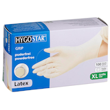 Artikelbild 1 für HYGOSTAR unisex Einmalhandschuhe GRIP weiß Größe XL, 100 St., Artikelnummer 597898