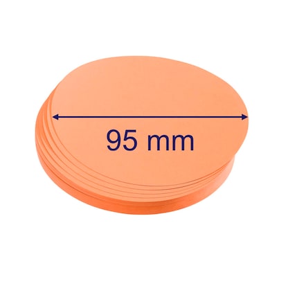 Artikelbild 2 für FRANKEN Moderationskarten orange Ø 9,5 cm, 500 St., Artikelnummer 670287