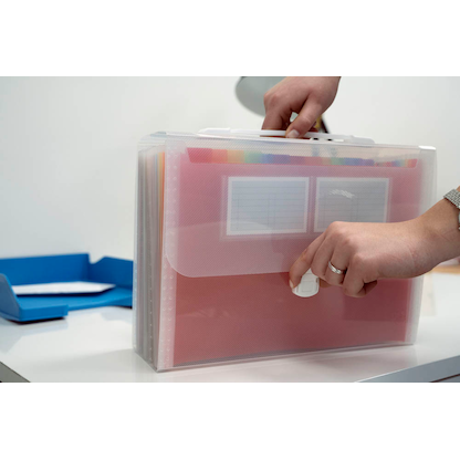 Artikelbild 4 für Exacompta Fächermappe Crystal 24 Fächer transparent, 1 St., Artikelnummer 680944