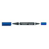 Artikelbild 1 für STAEDTLER Lumocolor duo Permanentmarker blau 0,6 - 1,5 mm, 10 St., Artikelnummer 136408