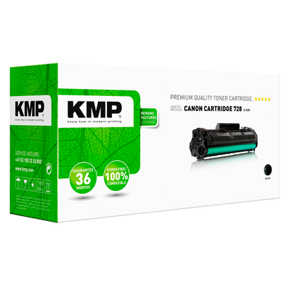 Artikelbild 2 für KMP C-T27 schwarz Toner kompatibel zu Canon 728 BK, Artikelnummer 116798