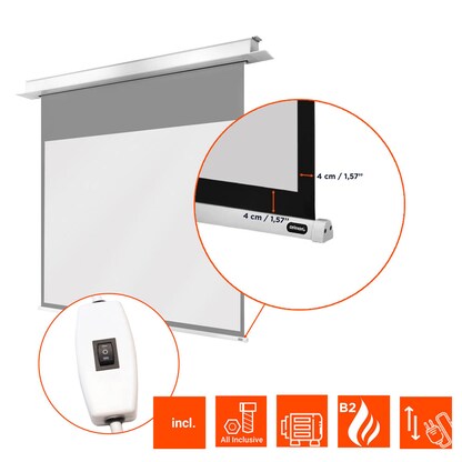 Artikelbild 4 für celexon elektrische Rolloleinwand Professional Plus 4:3, 200 x 150 cm Projektionsfläche, Artikelnummer 697221