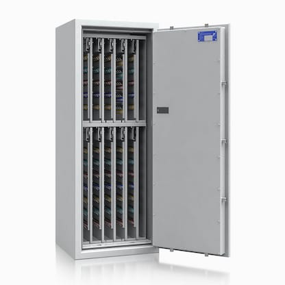 Artikelbild 3 für ISS safe4key Schlüsseltresor lichtgrau mit 1040 Haken, Elektronikschloss, 50,0 x 42,0 x 130,0 cm, 1 St., Artikelnummer 850469