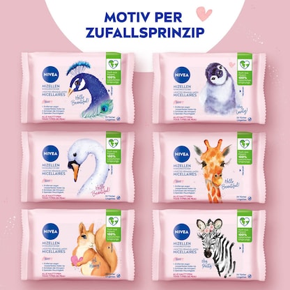 Artikelbild 2 für NIVEA feuchte Reinigungstücher MIZELLEN 3in1 1-lagig weiß, 25 Tücher, Artikelnummer 577969