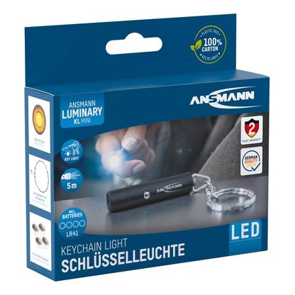 Artikelbild 2 für ANSMANN Keychain LED Taschenlampe schwarz 5,0 cm, 1 St., Artikelnummer 629289