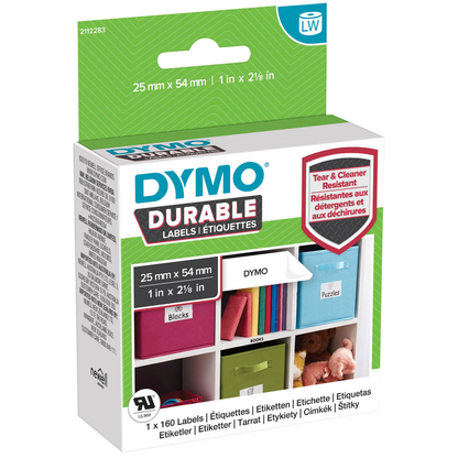Artikelbild 2 für DYMO Etikettenrolle für Etikettendrucker 1976411 weiß, 25,0 x 54,0 mm, 1 x 160 Etiketten, Artikelnummer 288840