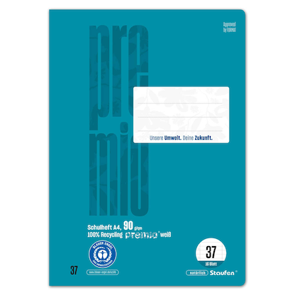 Artikelbild 2 für Staufen® Schulheft Premio Lineatur 37 liniert DIN A4 Innen- und Außenrand, 16 Blatt, 1 St., Artikelnummer 974845