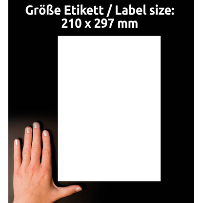 Artikelbild 4 für AVERY Zweckform Versandetiketten weiß 21,0 x 29,7 cm, 300 Blatt, Artikelnummer 715157
