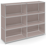 Artikelbild 1 für viasit Aktenregal System4 taupe 152,9 x 40,4 x 118,2 cm, 1 St., Artikelnummer 501621