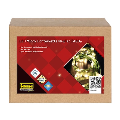 Artikelbild 10 für Idena NewTec 480er Micro LED Lichterkette grün 52,5 m, 1 St., Artikelnummer 761831