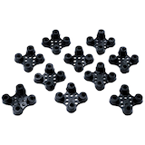 Artikelbild 1 für miltex Scrub Verbindungselemente für Fußmatten schwarz, 10 St., Artikelnummer 867412